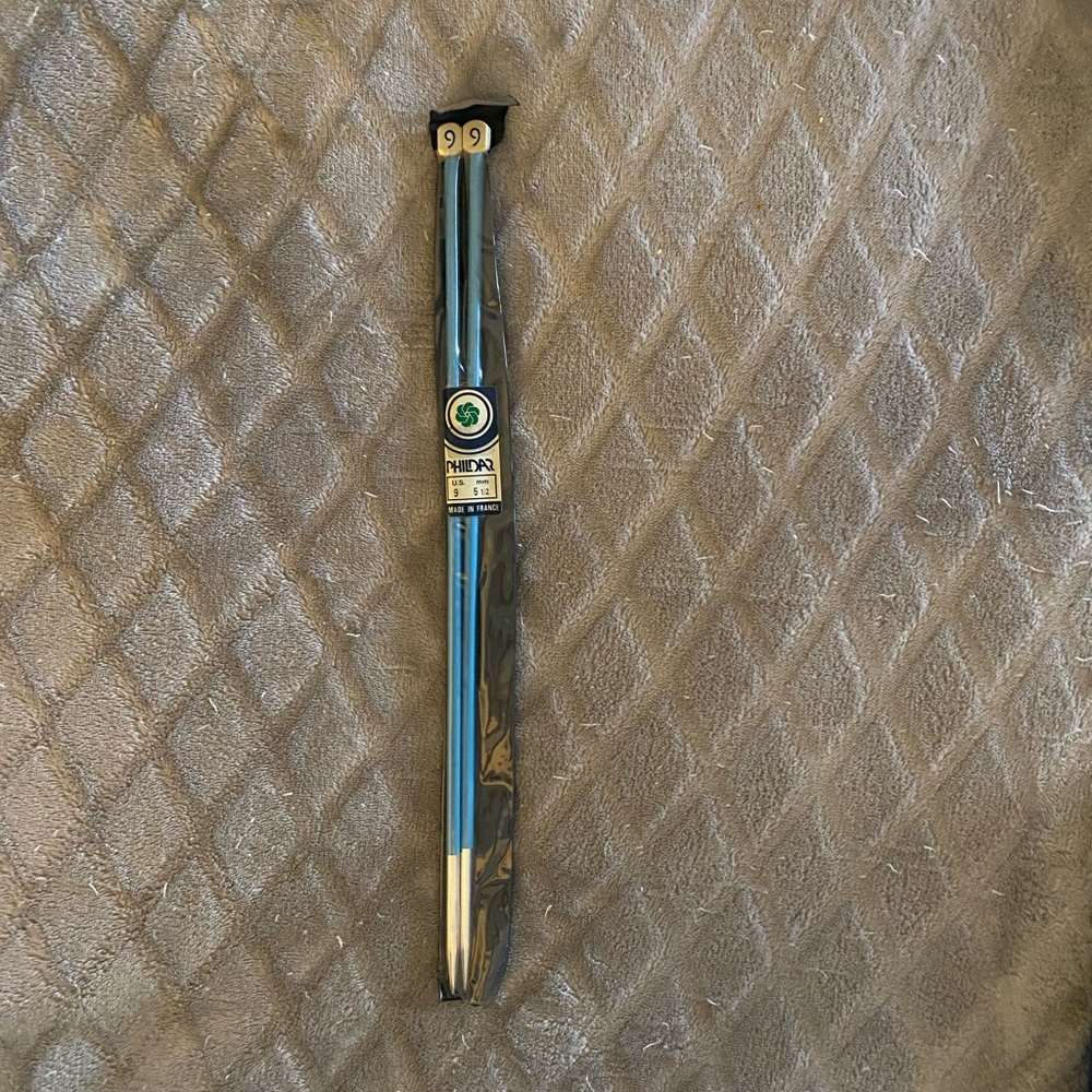 Phildar Metal Knitting Needles Size 9, 5.5 mm